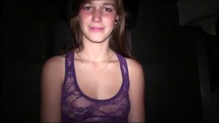 Teenage cutie Alexis Crystal PUBLIC fuckfest group bang orgy